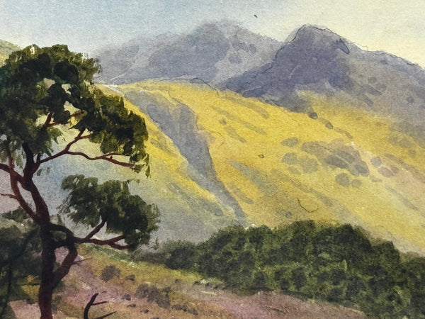 🌄 “Thirlmere with Helvellyn, Lake District” – Watercolour by Edward Horace Thompson, c. 1925