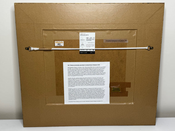 🌄 “Thirlmere with Helvellyn, Lake District” – Watercolour by Edward Horace Thompson, c. 1925