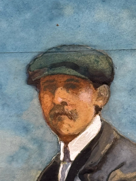 🎨 Edwardian Painting Champion  Pretty Polly Prize-Winning Grey Mare Horse with Groom Hertfordshire County Show 1908 by John Edwin Noble