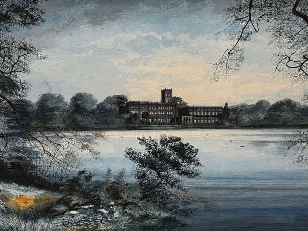 Historic Painting C1912 The Vanished Palace: Trentham Hall, Staffordshire Seat Duke of Sutherland