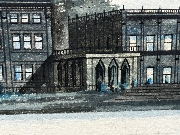 Historic Painting C1912 The Vanished Palace: Trentham Hall, Staffordshire Seat Duke of Sutherland