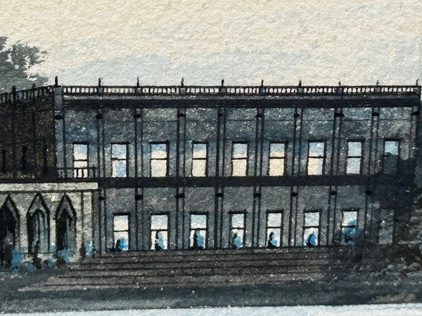 Historic Painting C1912 The Vanished Palace: Trentham Hall, Staffordshire Seat Duke of Sutherland