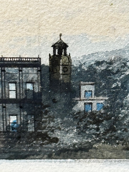 Historic Painting C1912 The Vanished Palace: Trentham Hall, Staffordshire Seat Duke of Sutherland