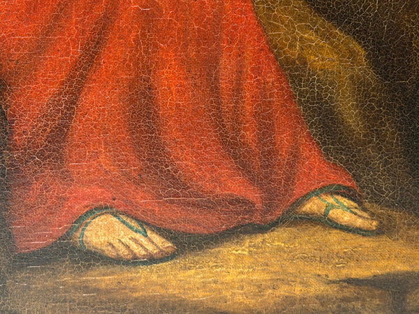 19th Century Oil Painting Daniel in the Lions' Den