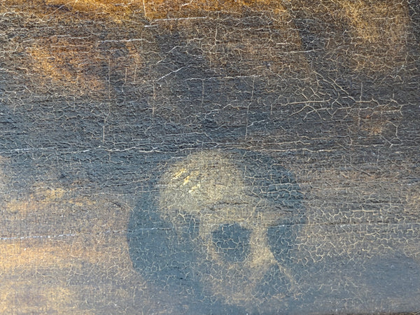 19th Century Oil Painting Daniel in the Lions' Den