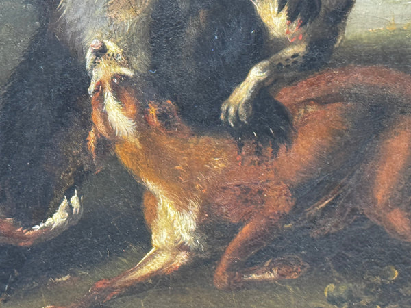 The Last Stand: A Bear Besieged by Hounds 19th Century – In the Manner of Richard Ansdell