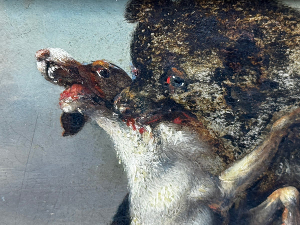 The Last Stand: A Bear Besieged by Hounds 19th Century – In the Manner of Richard Ansdell