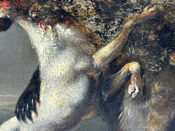 The Last Stand: A Bear Besieged by Hounds 19th Century – In the Manner of Richard Ansdell