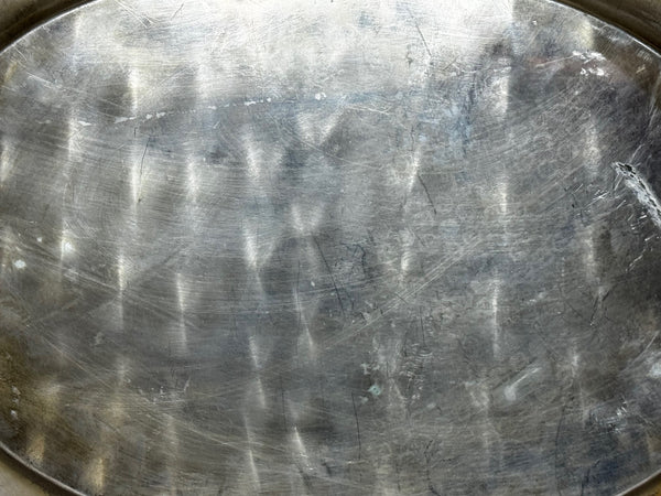 🦌 Antique Danish Silver Plate Repoussé Hunting Game Platter, c.1880s – Attributed to the Style of Cohr