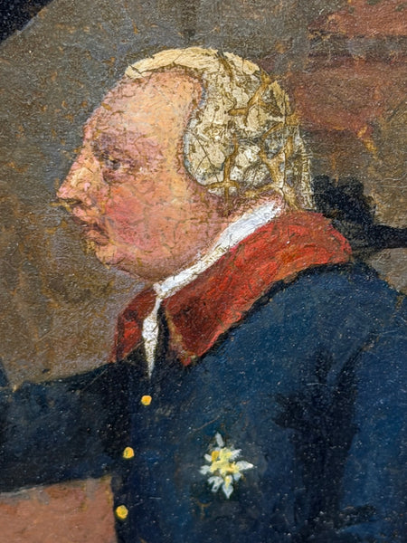Victorian Oil Hunt Painting King George III Returning from Hunting, Windsor Castle
