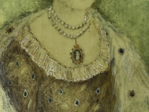 Scottish Miniature Portrait of Lady Scott, Circle of William Douglas c1827