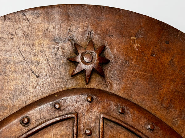 ✍️ From Scholar’s Hands: A 1919 Hand-Carved Crest of Rivington & Blackrod Grammar School