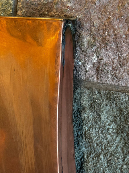 British After The Georgian Curved Copper Fireplace Hollow Hood Canopy Wall Mount