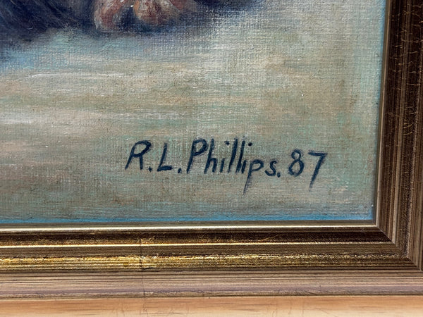 “Duchess”: Yorkshire Terrier with Congo Pink Bow 🎀 Painted in the Style of John Emms