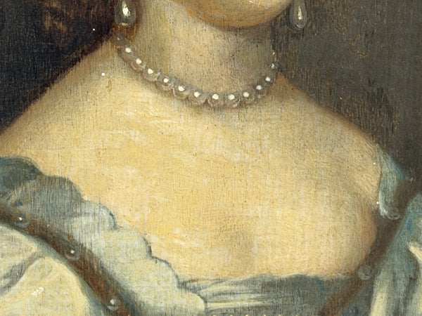 17th Century Oil Portrait of Elizabeth Cavendish Countess of Devonshire