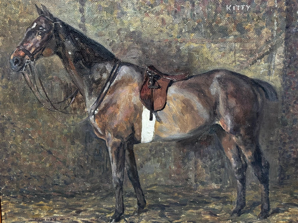 Oil Portrait Kitty – Hunter Mare Portrait, Chiddingfold, Leconfield & Cowdray Hunt By Murray McNeel Caird Urquhart