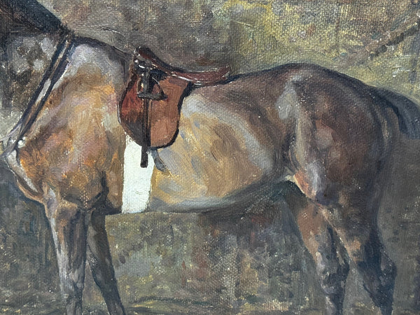 Oil Portrait Kitty – Hunter Mare Portrait, Chiddingfold, Leconfield & Cowdray Hunt By Murray McNeel Caird Urquhart