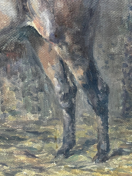 Oil Portrait Kitty – Hunter Mare Portrait, Chiddingfold, Leconfield & Cowdray Hunt By Murray McNeel Caird Urquhart