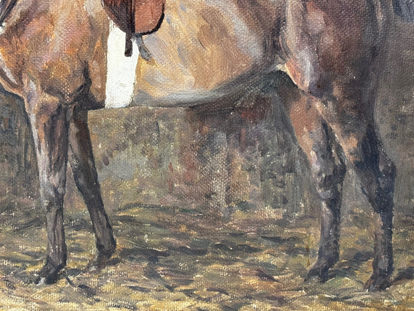 Oil Portrait Kitty – Hunter Mare Portrait, Chiddingfold, Leconfield & Cowdray Hunt By Murray McNeel Caird Urquhart