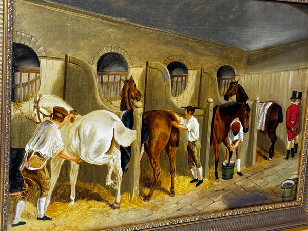 Equine Masterpiece The Hunting Stud, circa 1900 In the Manner of John Frederick Herring Snr