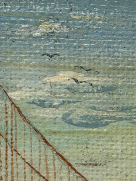 Oil Painting Golden Gate Bridge In Sanfranciso  California