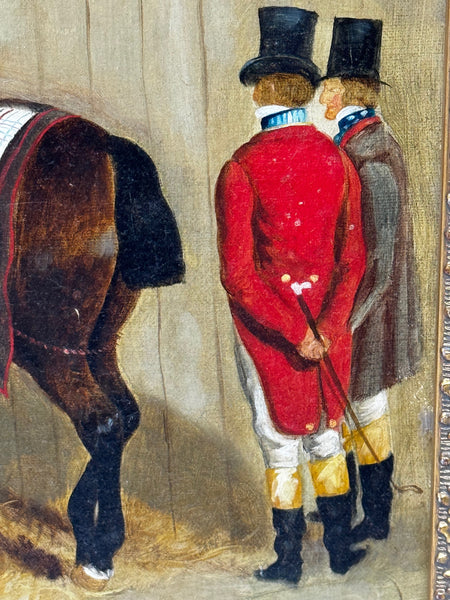 Equine Masterpiece The Hunting Stud, circa 1900 In the Manner of John Frederick Herring Snr