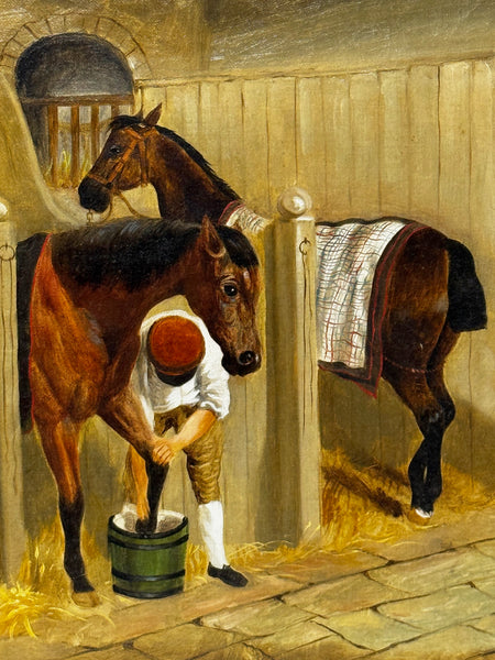 Equine Masterpiece The Hunting Stud, circa 1900 In the Manner of John Frederick Herring Snr