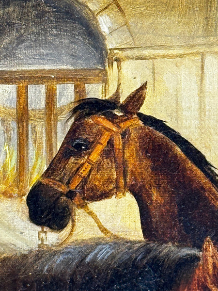 Equine Masterpiece The Hunting Stud, circa 1900 In the Manner of John Frederick Herring Snr