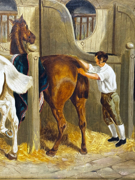 Equine Masterpiece The Hunting Stud, circa 1900 In the Manner of John Frederick Herring Snr