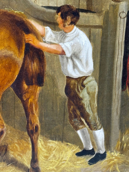 Equine Masterpiece The Hunting Stud, circa 1900 In the Manner of John Frederick Herring Snr