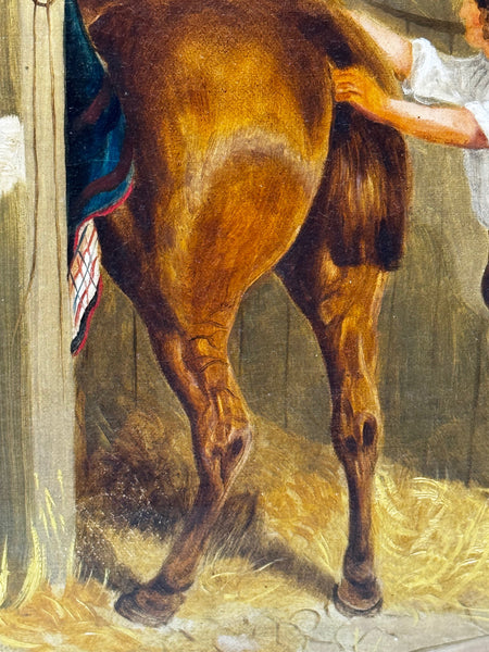 Equine Masterpiece The Hunting Stud, circa 1900 In the Manner of John Frederick Herring Snr