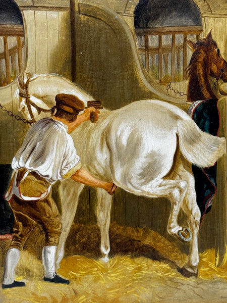 Equine Masterpiece The Hunting Stud, circa 1900 In the Manner of John Frederick Herring Snr