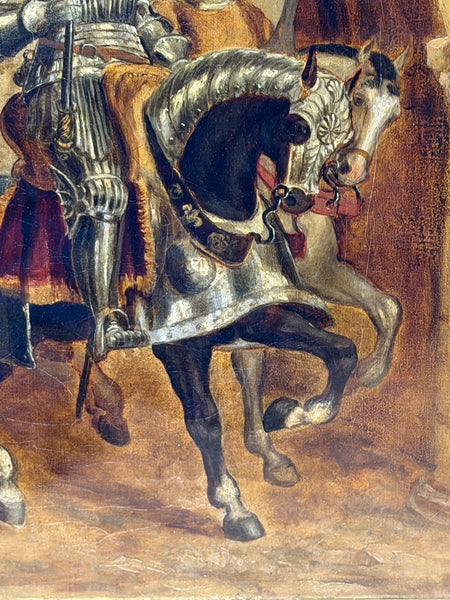 Oil Painting The Procession Beneath the Cloister Circle of Sir John Gilbert RA