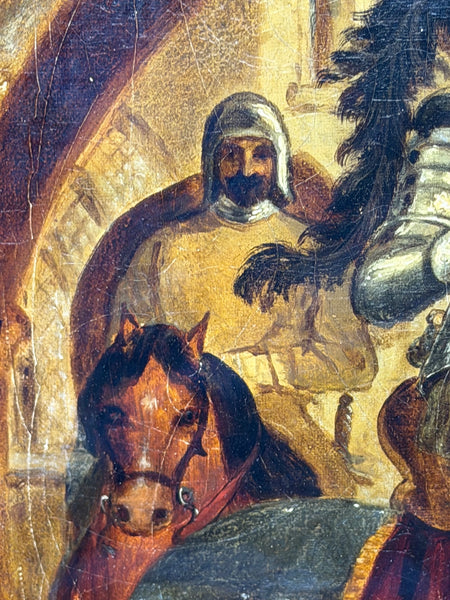 Oil Painting The Procession Beneath the Cloister Circle of Sir John Gilbert RA