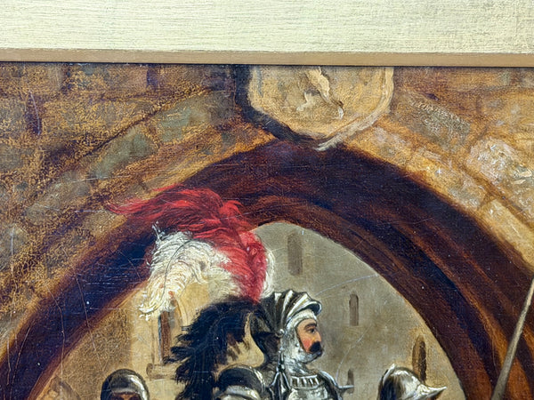 Oil Painting The Procession Beneath the Cloister Circle of Sir John Gilbert RA