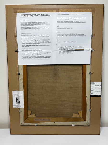 Jacobite Nobility Portrait: Kenneth Sutherland, 3rd Lord Duffus After Richard Waitt