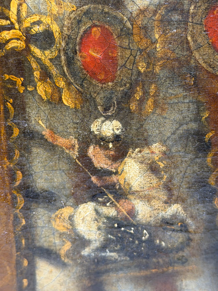 Early 18th Century After Sir Godfrey Kneller Oil Portrait of King William III