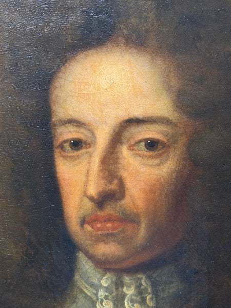 Early 18th Century After Sir Godfrey Kneller Oil Portrait of King William III