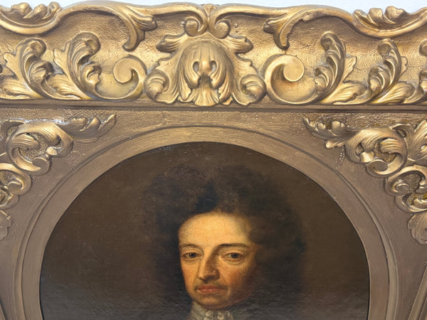 Early 18th Century After Sir Godfrey Kneller Oil Portrait of King William III