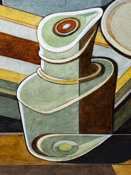Domestic Kitchen Geometry: A Cubist Still Life Study By Edward Carter Preston 1886–1965