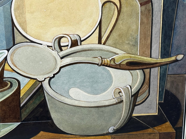 Domestic Kitchen Geometry: A Cubist Still Life Study By Edward Carter Preston 1886–1965