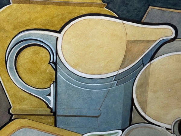 Domestic Kitchen Geometry: A Cubist Still Life Study By Edward Carter Preston 1886–1965