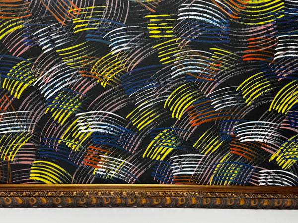 🔥 Jean Hudson Nampijinpa – Fire Dreaming Painting Signed & Authenticated Aboriginal Masterpiece