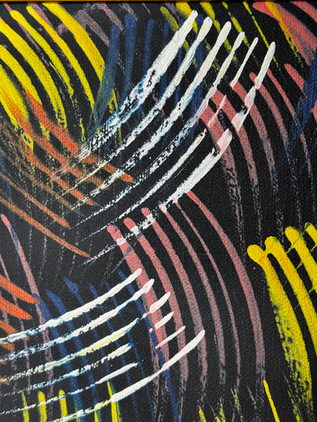 🔥 Jean Hudson Nampijinpa – Fire Dreaming Painting Signed & Authenticated Aboriginal Masterpiece