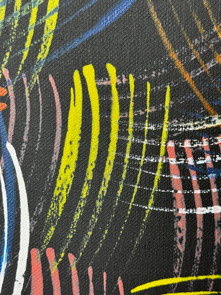 🔥 Jean Hudson Nampijinpa – Fire Dreaming Painting Signed & Authenticated Aboriginal Masterpiece