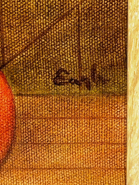 Circus Cyclist British Lyrical Surrealism in the Spirit of Paul Delvaux — Oil on Canvas