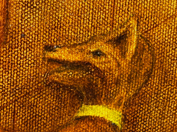 Circus Cyclist British Lyrical Surrealism in the Spirit of Paul Delvaux — Oil on Canvas