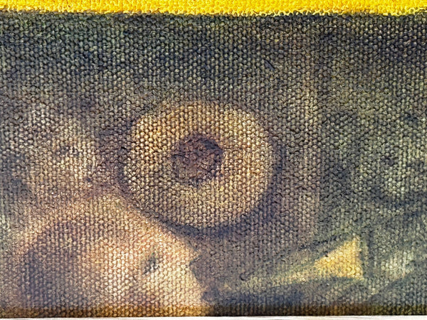 Circus Cyclist British Lyrical Surrealism in the Spirit of Paul Delvaux — Oil on Canvas