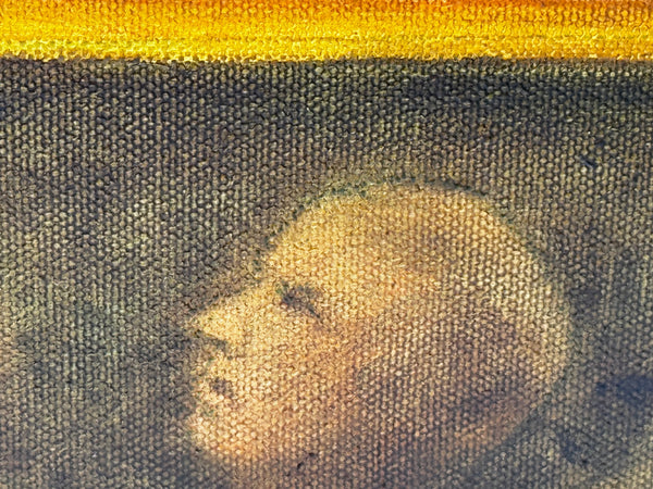 Circus Cyclist British Lyrical Surrealism in the Spirit of Paul Delvaux — Oil on Canvas