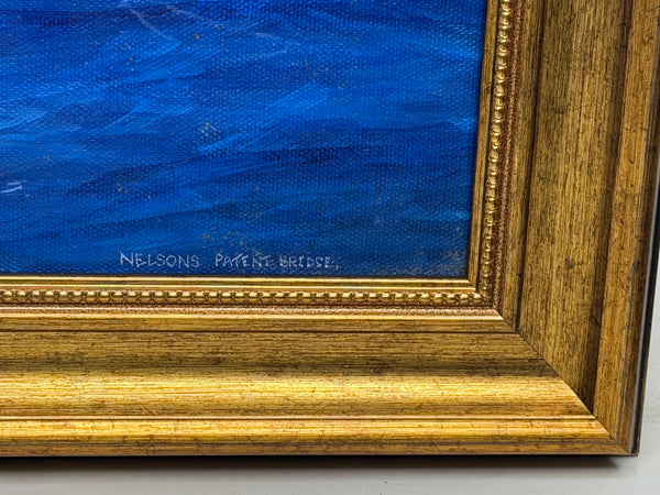 Graham Jowett-Ive 1946–2012 Battle of St Vincent Nelson’s Bridge RSMA Exhibited Naval Oil c2005